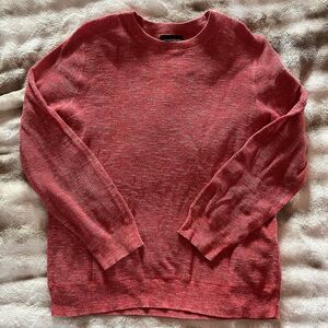 Bonobos Burnt Orange Men’s Large Slim Long Sleeve Crew Shirt, Light Weight